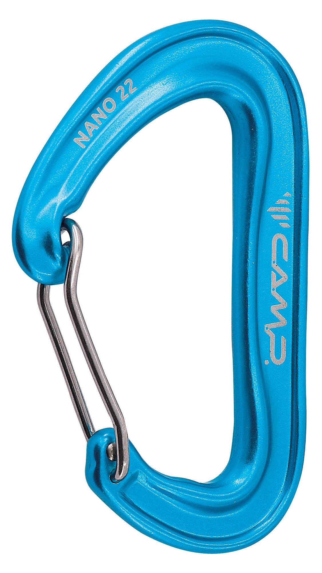 Camp Nano 22 wiregate carabiner - Blue - The Climbing Shop 9:16