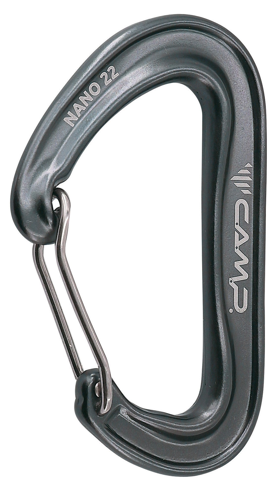 Camp Nano 22 wiregate carabiner - Grey - The Climbing Shop 9:16