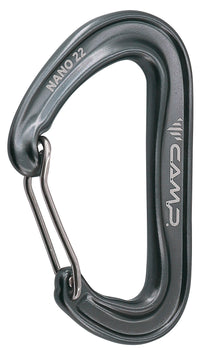 Camp Nano 22 wiregate carabiner - Grey - The Climbing Shop 9:16