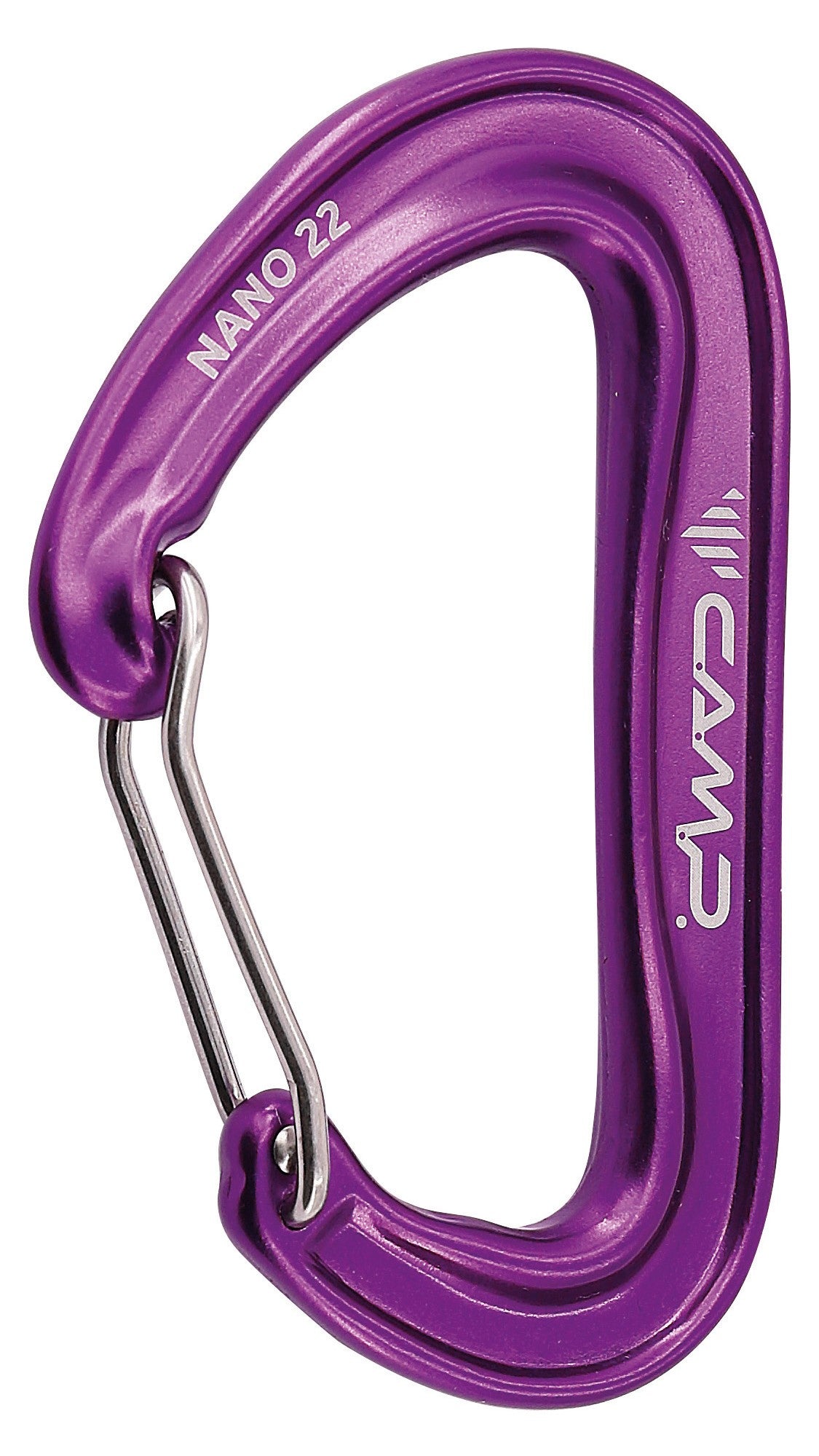 Camp Nano 22 wiregate carabiner - Purple - The Climbing Shop 9:16