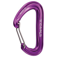 Camp Nano 22 wiregate carabiner - Purple - The Climbing Shop
