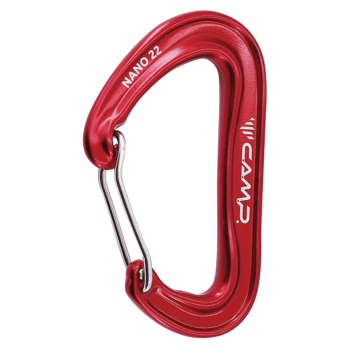 Camp Nano 22 wiregate carabiner - Red - The Climbing Shop