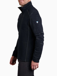 Kuhl Interceptr 1/4 Zip Naval Blue Fleece Jacket - side view - The Climbing Shop