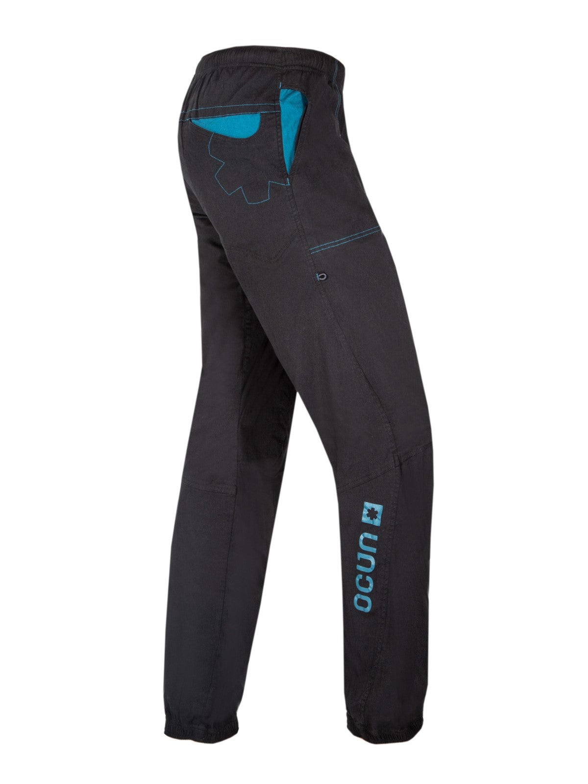 Ocun Jaws Climbing Pants Black Caviar - side view - The Climbing Shop