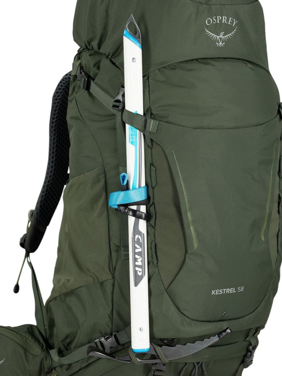 Osprey Kestrel 58 Litre backpack side straps - The Climbing Shop