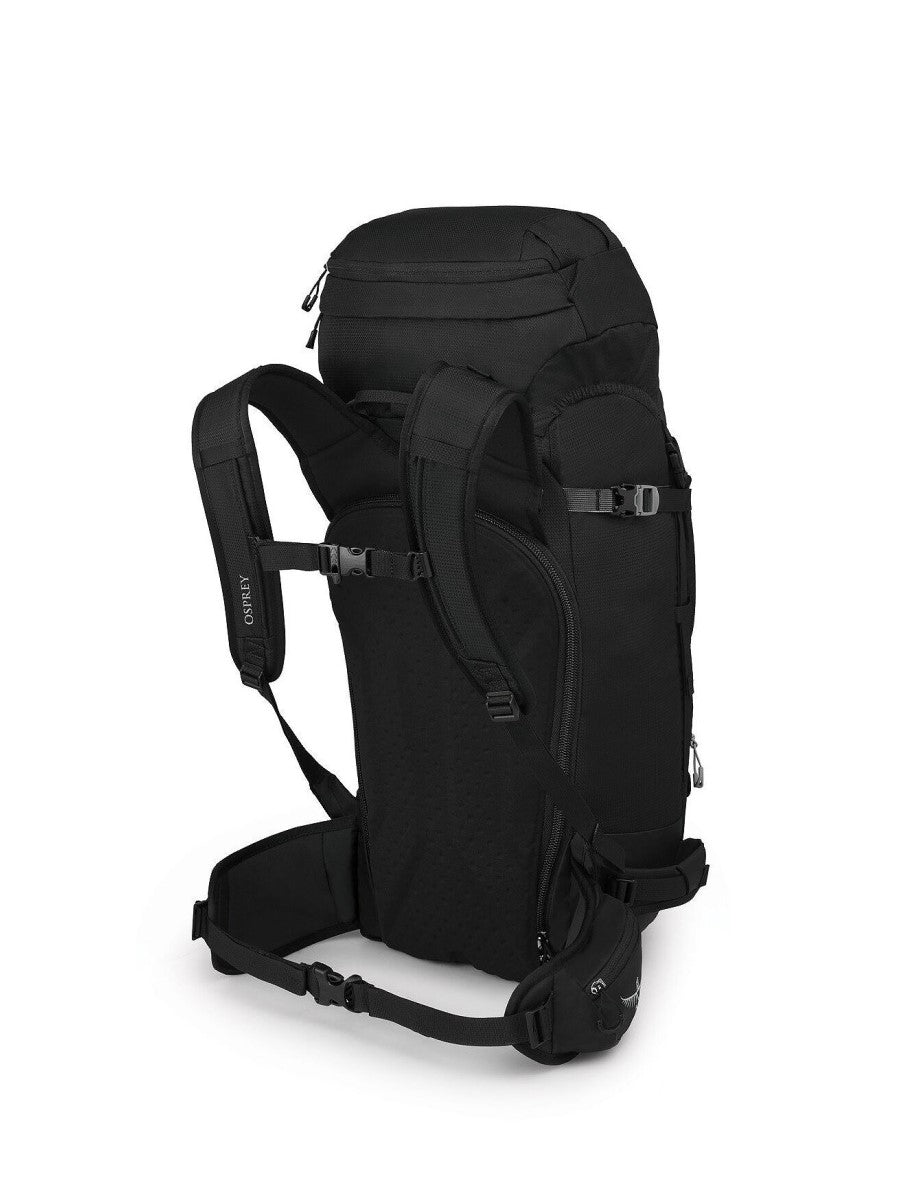 Osprey Soelden 42 Litre backcountry backpack black back panel - The Climbing Shop