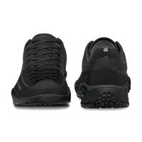 Scarpa Mojito Black approach shoe - heel to toe view - The Climbing Shop
