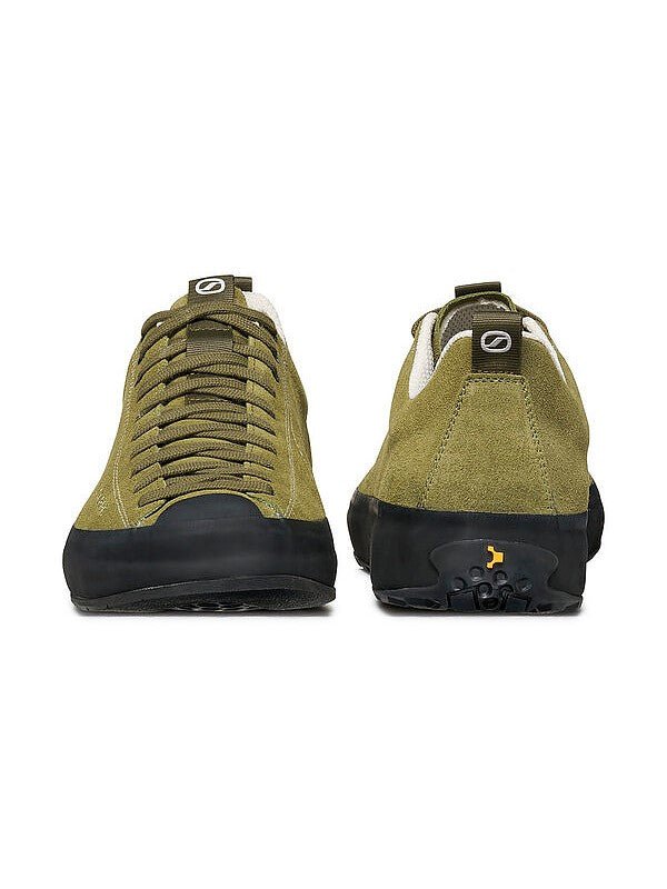 Scarpa Mojito Wrap Caramel approach shoe - view of pair heel and toe - The Climbing Shop