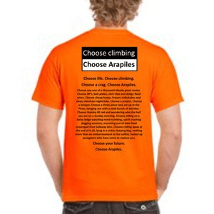 Choose Arapiles T-Shirts - SM - Orange - The Climbing Shop