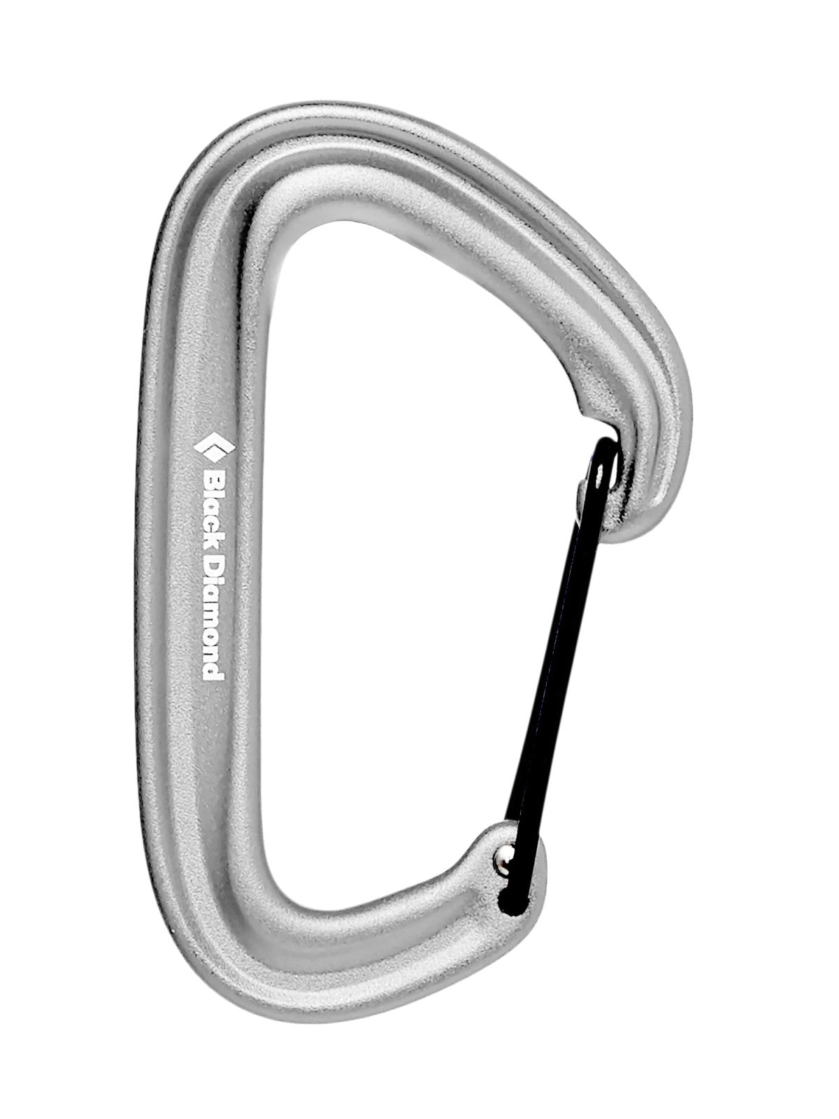 Black Diamond LiteWire grey wire gate carabiner - The Climbing Shop
