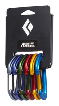 Black Diamond Litewire Rack Pack colored wire gate carabiner pack - The Climbing Shop 9:16