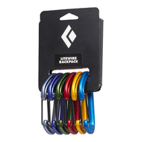 Black Diamond Litewire Rack Pack colored wire gate carabiner pack - The Climbing Shop