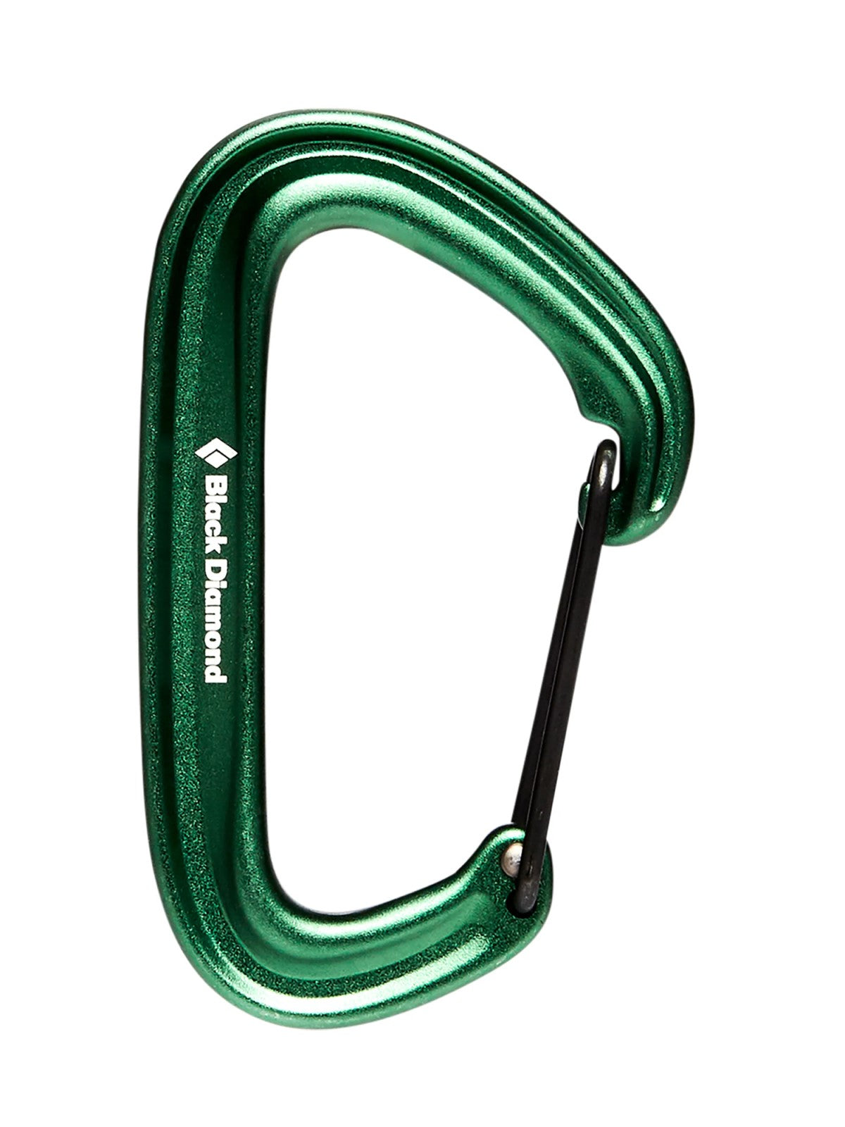 Black Diamond LiteWire green wire gate carabiner - The Climbing Shop