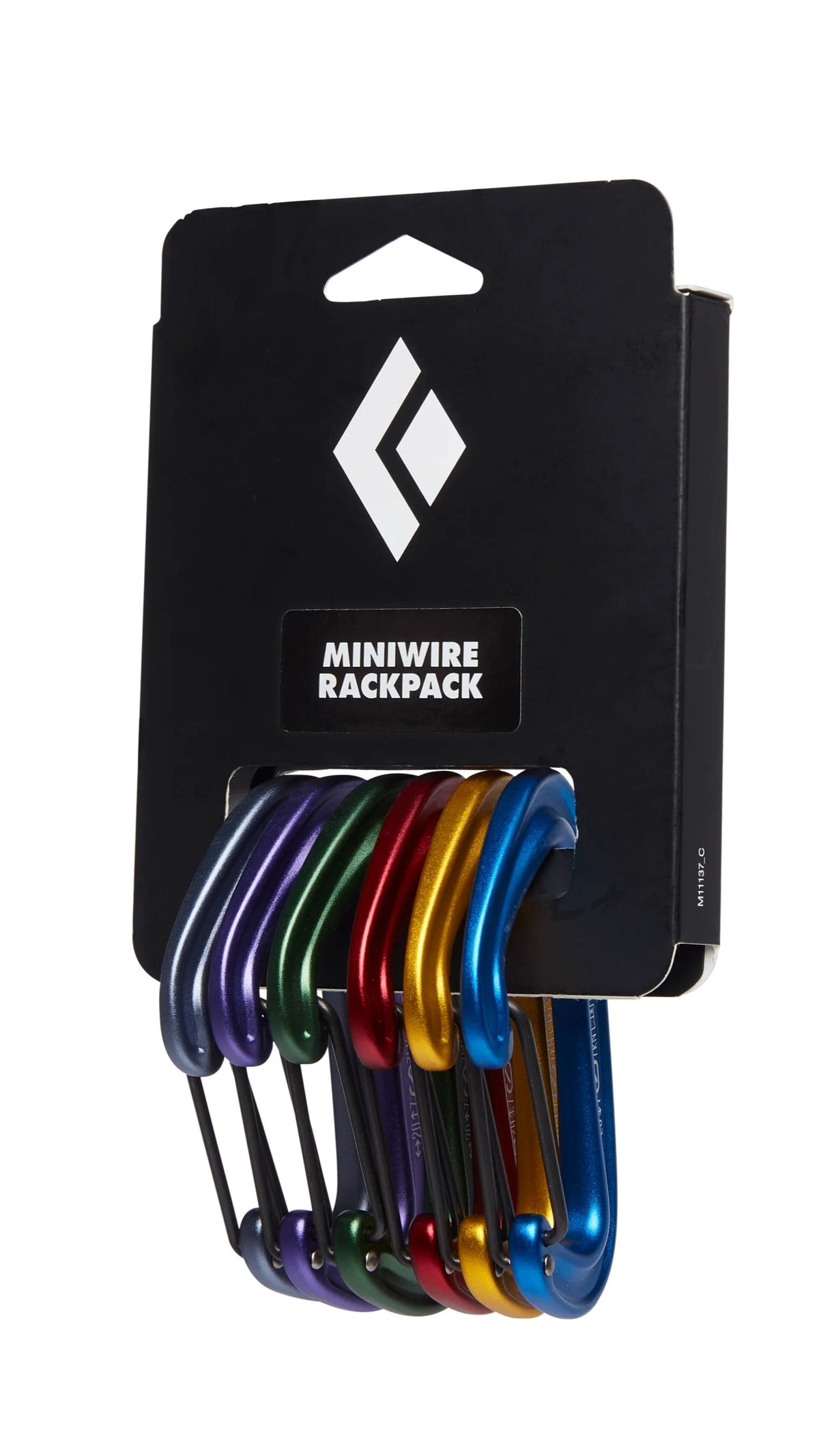 Black Diamond Miniwire Rack Pack wire gate carabiner colored pack - The Climbing Shop 9:16
