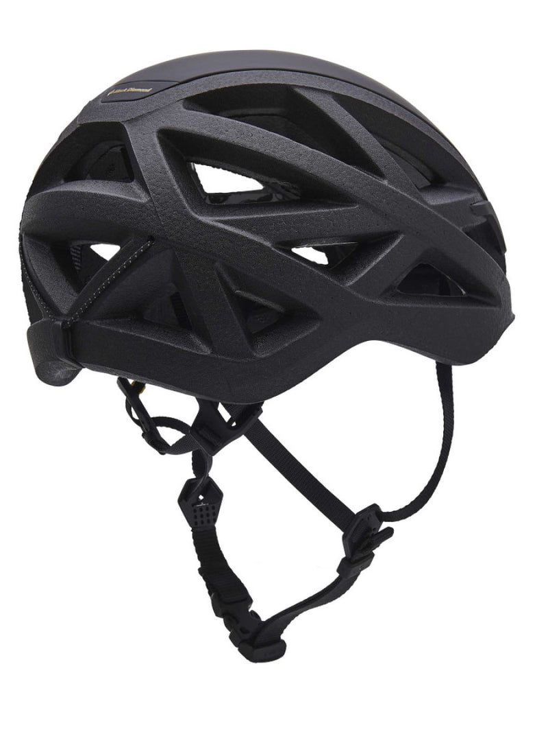 Black Diamond Vapour ultralight helmet black rear view - The Climbing Shop