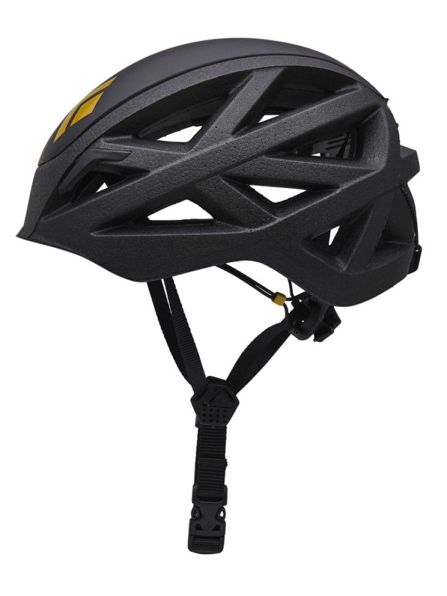 Black Diamond Vapour ultralight helmet black side view - The Climbing Shop