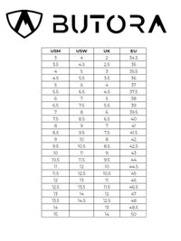 Butora shoe sizing conversion chart - The Climbing Shop