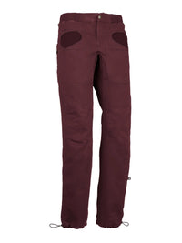 E9 Rondo Slim Men's Climbing | Bouldering Pants Plum - front view - The Climbing Shop