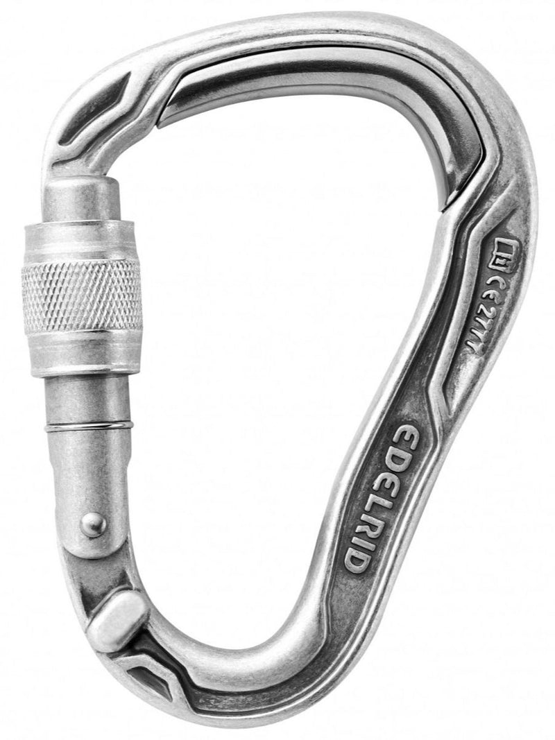 Edelrid Bulletproof Eco screwgate locking climbing carabiner - The Climbing Shop