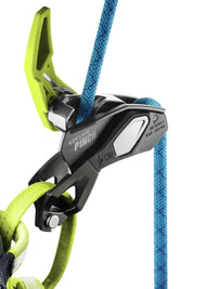 Edelrid Pinch 'grigri stlyle' assisted braking belay device - on belay loop - The Climbing Shop