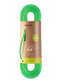 Edelerid Siskin 8.6mm Neon Green Triple rated climbing rope - The Climbing Shop