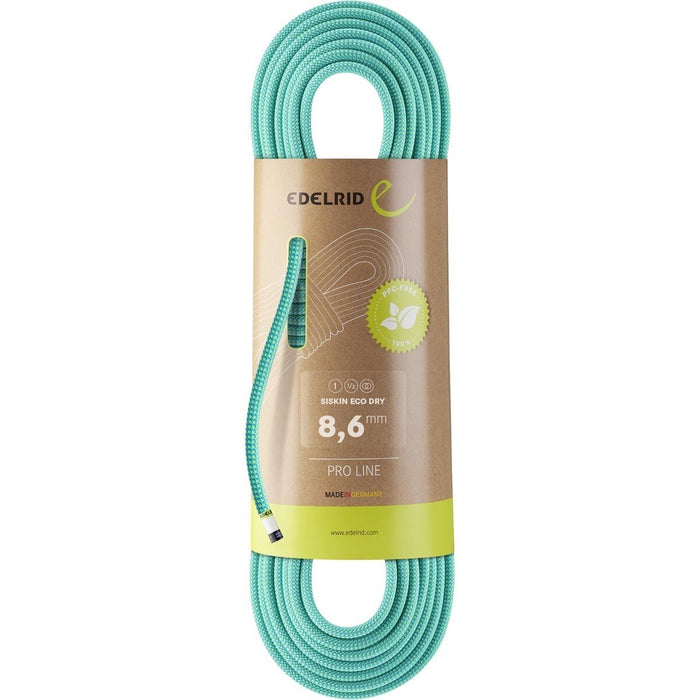 Edelerid Siskin 8.6mm Icemint Triple rated climbing rope - The Climbing Shop