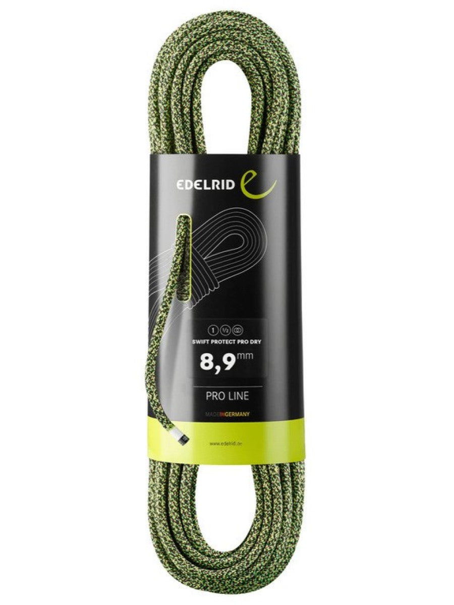 Edelrid Swift Protect Pro night-green triple rated dynamic climbing rope - The Climbing Shop
