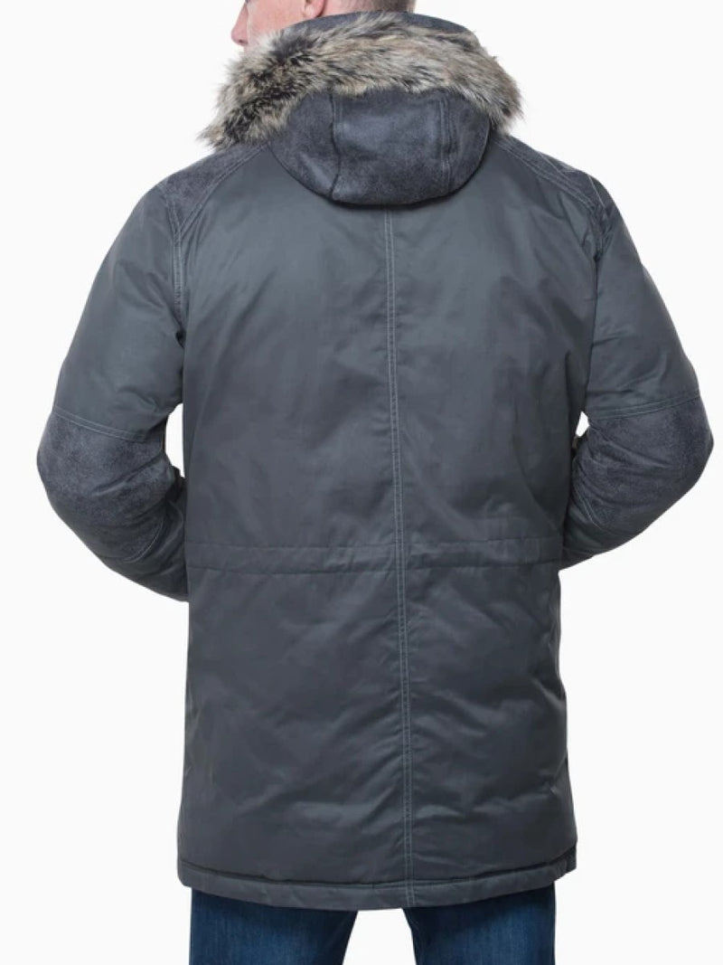 Kuhl Arktik Down Parka Carbon - back view - The Climbing Shop
