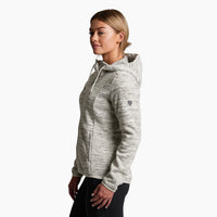 Kuhl Ascendyr Womens Hood Ash - side view - The Climbing Shop