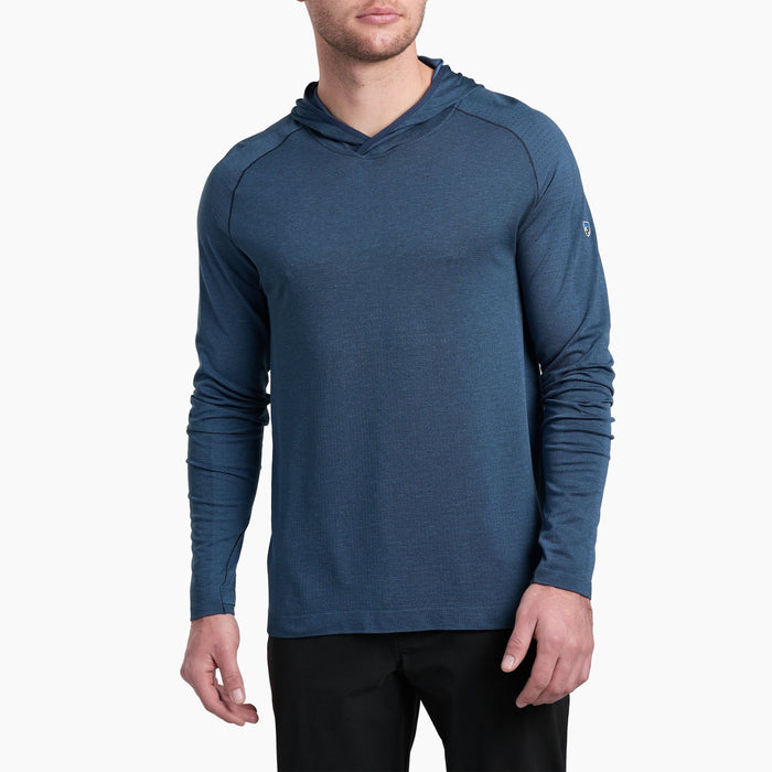 Kuhl Eclipser Men's Sun Hoody pirate blue - front view - The Climbing Shop