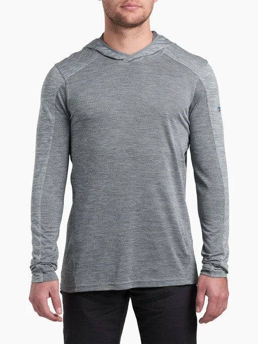 Kuhl Engineered Sun Hoody Heather Grey - front view - The Climbing Shop