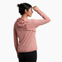 Kuhl Inspira Women's Full Zip Hoody Coral Rose - back view - The Climbing Shop