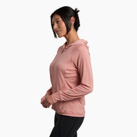 Kuhl Inspira Women's Full Zip Hoody Coral Rose - side view - The Climbing Shop