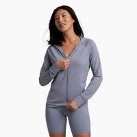 Kuhl Inspira Women's Full Zip Hoody Violet Haze - front view - The Climbing Shop