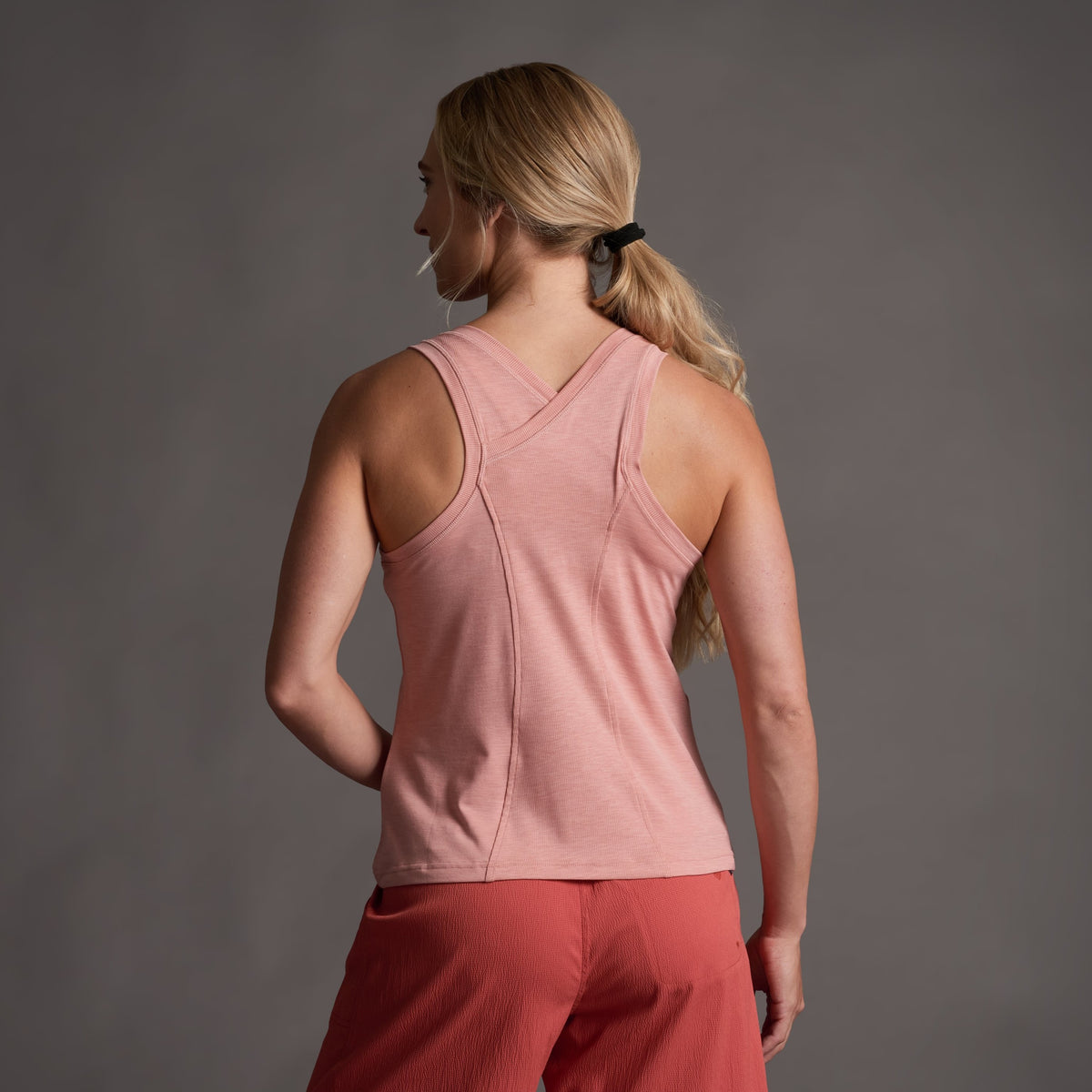 Kuhl Inspira Racr Women's Tank top Coral Rose - back view - The Climbing Shop