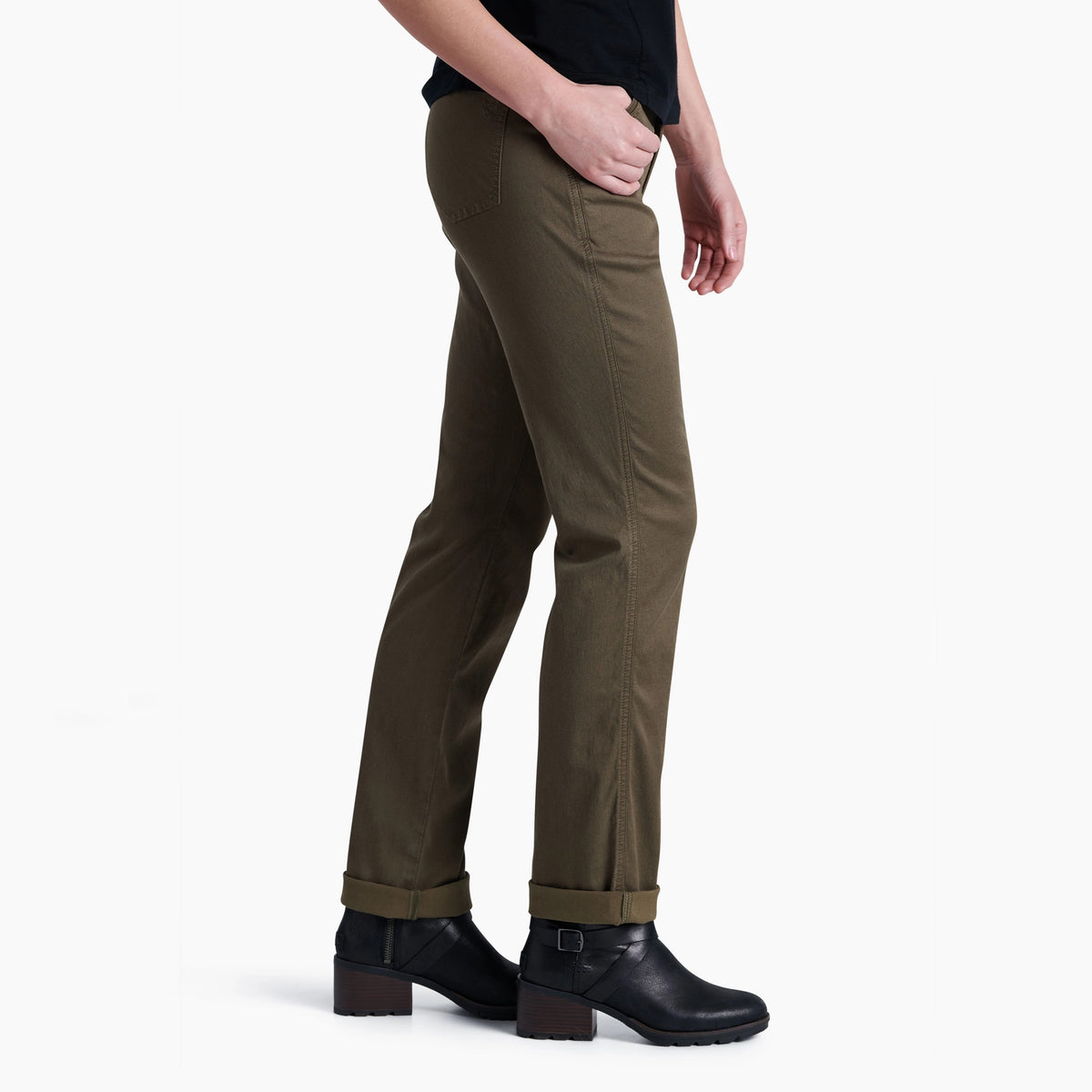 Kuhl Kultivatr Womens Straight Leg Pant Sage - Side View - The Climbing Shop