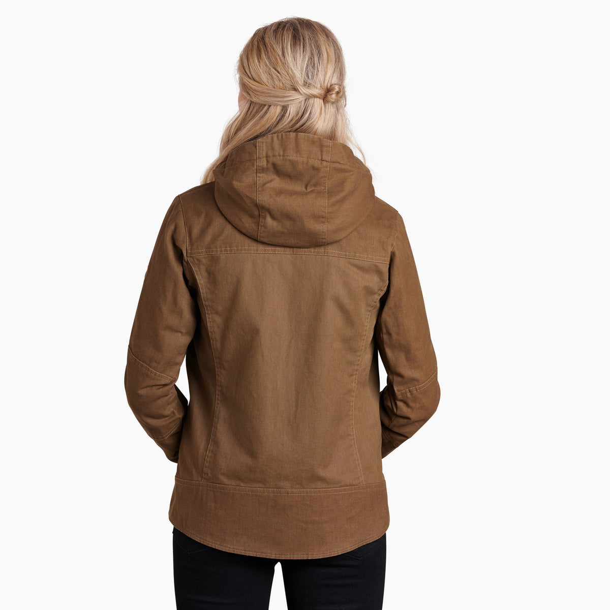 Kuhl Law Lined Hooded Women's Jacket Dark Khaki - rear view - The Climbing Shop