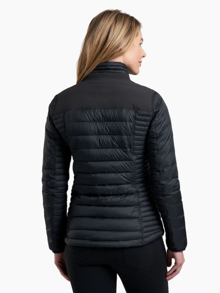 Kuhl Spyfire Womens Down Jacket blackout - back view - The Climbing Shop