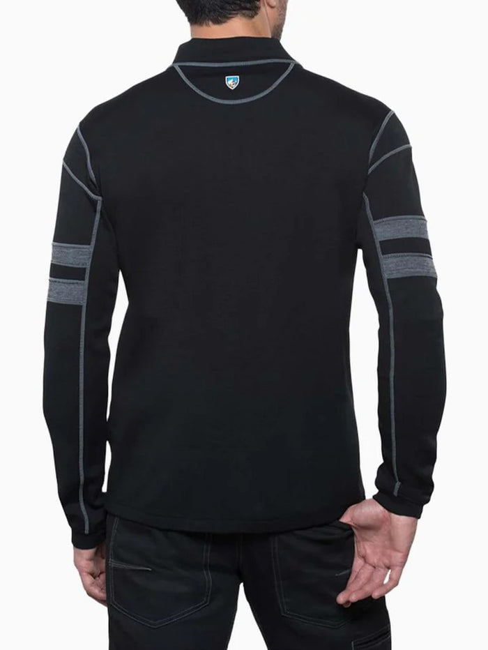 Kuhl Team 1/4 Zip 100% Merino long sleeve sweater - rear view - The Climbing Shop