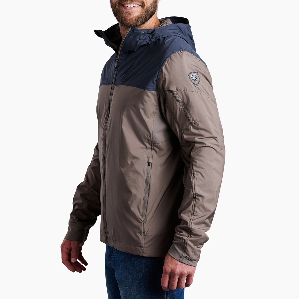 Kuhl The One Hoody Driftwood - side view - The Climbing Shop