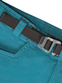 Ocun Honk Climbing Short Harbour Blue - waist close up view - The Climbing Sho