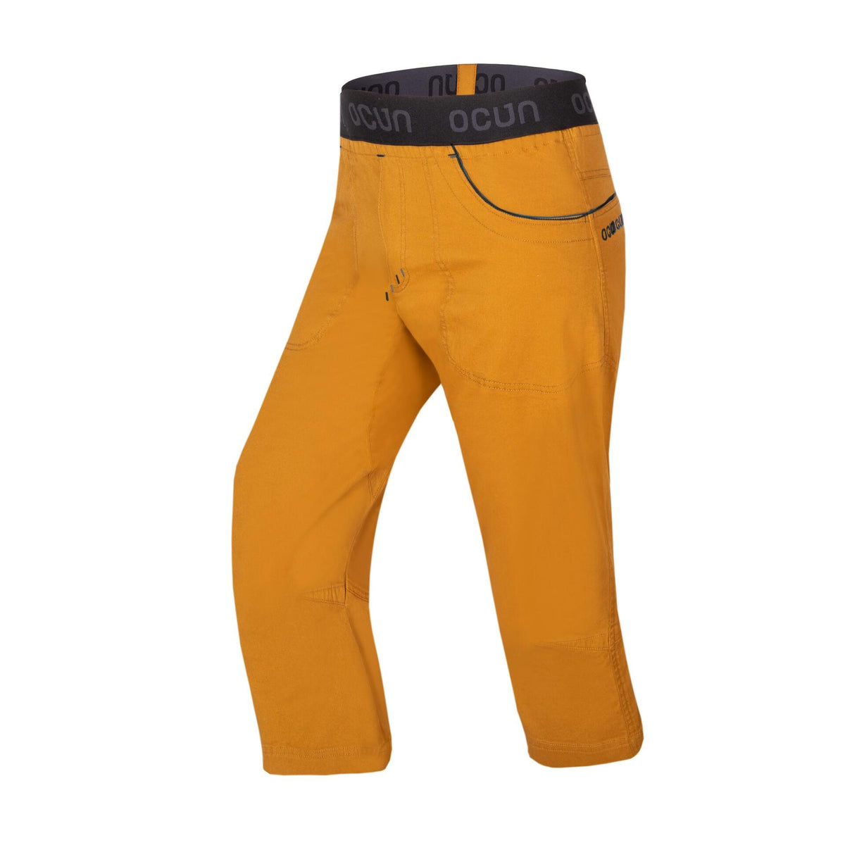 Ocun Jaws Three Quarter Length Climbing | Bouldering Pants Brown Bronze front view - The Climbing Shop