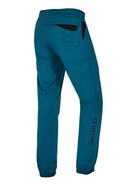 Ocun Jaws Climbing Pants Blue Legion old model - rear view - The Climbing Shop
