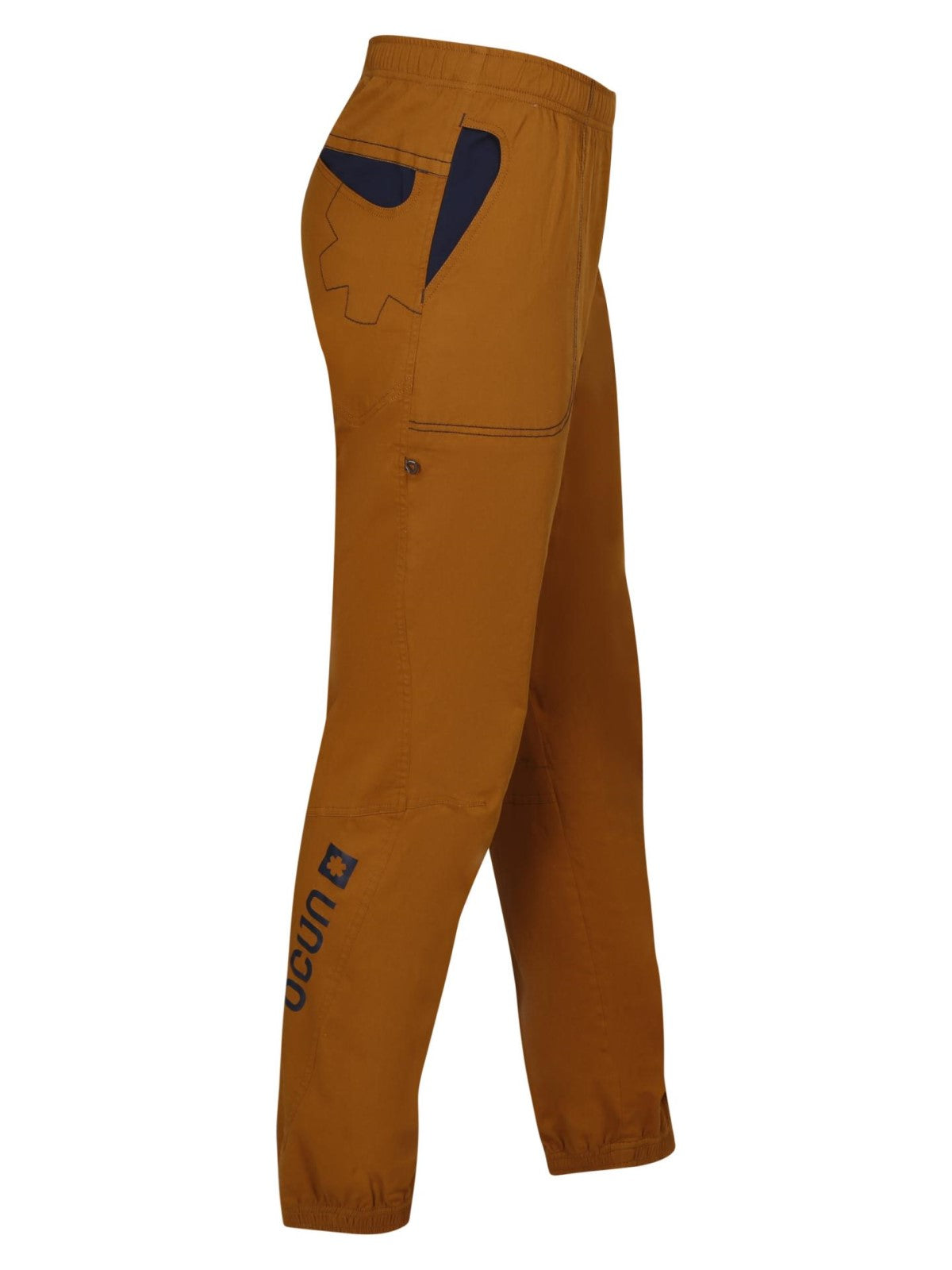Ocun Jaws Climbing Pant Brown Bronze old model - side view - The Climbing Shop