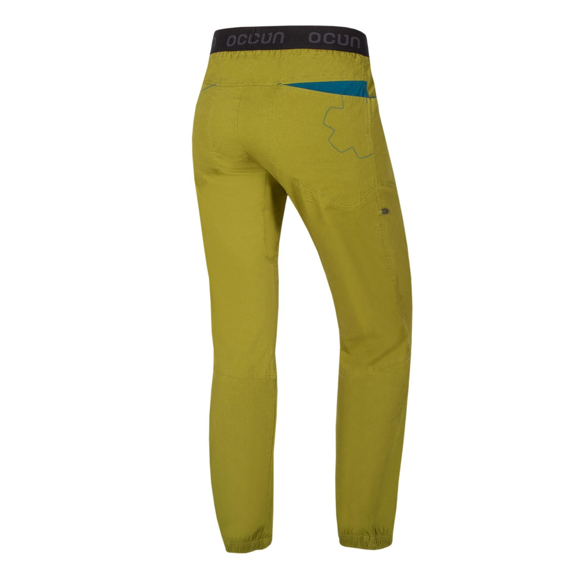 Ocun Jaws Climbing | Bouldering Pant Green Avocado - rear view - The Climbing Shop