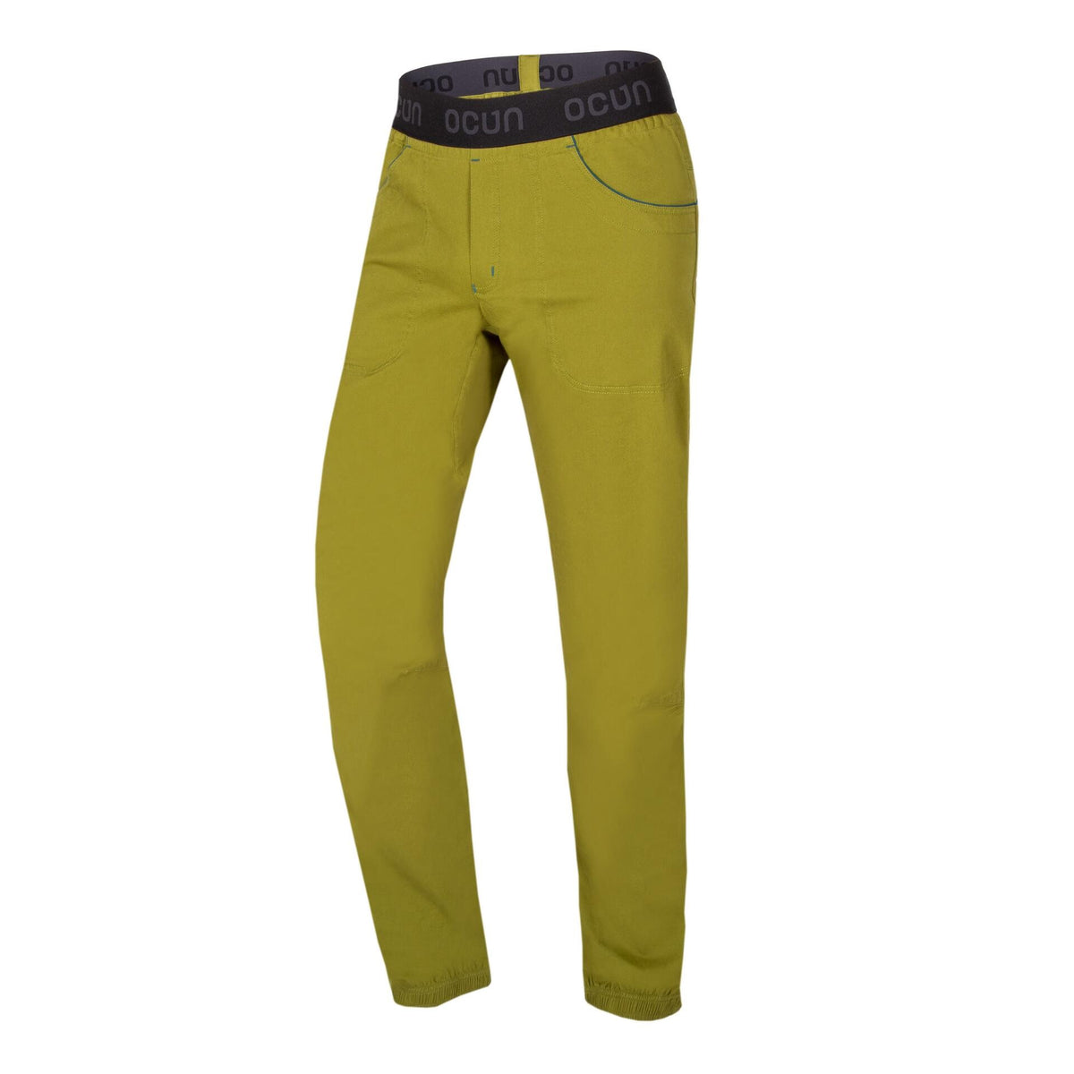 Ocun Jaws Climbing | Bouldering Pant Green Avocado - front view - The Climbing Shop