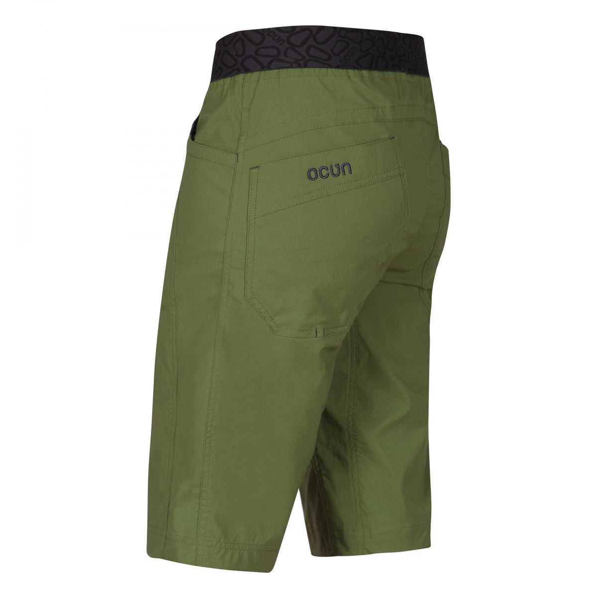 Ocun Mania Short left side view - Green Lime - The Climbing Shop