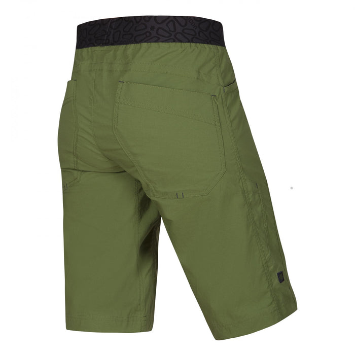 Ocun Mania Short rear view - Green Lime - The Climbing Shop