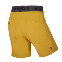 Ocun Mania Short Yellow Dried Tobacco - rear view - The Climbing Shop