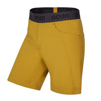 Ocun Mania Short Yellow Dried Tobacco - front view - The Climbing Shop